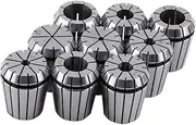 9 PCS ER32 Spring Collet, 65Mn Spring Steel Milling Lathe Tool, 2 to 20mm Workholding Collet, High Accurate Engraving Machine Collet for CNC