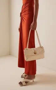 [Bottega Veneta] Knot Lock Leather Shoulder Bag