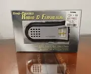 Milson & Louis # 1061 Hand Powered Flashlight Radio Hand Crank Power