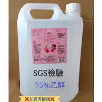 在飛比找蝦皮購物優惠-✅SGS合格✅正 乙醇 4公升 75%酒精 95%乙醇 清潔