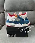 Size 7Y - Nike Air Jordan 4 Retro Messy Room French Blue GS Receipt DR6952-400