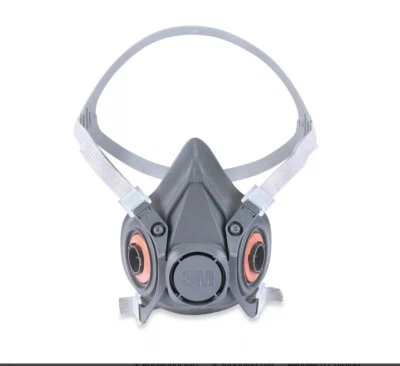 3M 6300 Half Face PPE Respirator Facepiece Mask & 2- Particulate Filter LRG