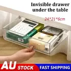 Under Desk Drawer Slide-out Large Office Organizer and Storage Drawers Small Box