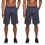 2 of Men's MEDIUM And1 Basketball Gym Shorts 11" Inseam Gray/Gray with Pockets