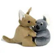 Jumbuck 16cm Hugging Koala/Kangaroo Plush Cuddly Stuffed Animal Toy Xmas Gift