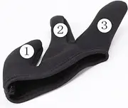 Hairdressing Three Finger Cover Heat-resistant Gloves for Hair Styling Tool Safe Comfortable for Hair Salons