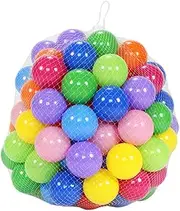 ifundom 50 Pcs Macaron Ocean Ball Reusable Colored Plastic Balls for Ball Pit Babies Kids Children Birthday Parties Events Pool