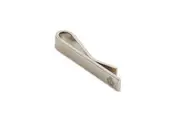 Jeff Banks Men's Signature Crown Rectangluar 3.5cm Formal Metal Tie Bar Silver