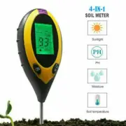4 in 1 Plant Earth Soil PH Moisture Light Meter Thermometer Temperature Tester
