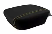 Console Lid Pull Over Cover Leather for Hyundai Equus 2010-2013 Yellow Stitch