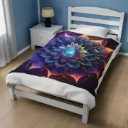 Psychedelic Mandala Velveteen Plush Blanket