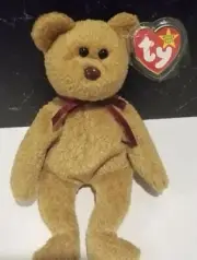Ty Beanie Babies Curly The Bear (Retired - Excellent Condition)