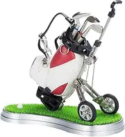 Golf Bag Pen Holder - Golf Bag Desk Decoration, Miniature Golf Pen Holder | Golf Bag Pen Holder with 3 Golf Club Pens, Funny Christmas Stocking Fillers for Adults, Men, Go