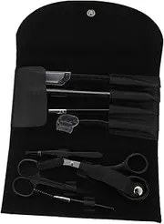 minkissy Complete Eyebrow Care Set: Razor Tweezers Scissors Comb Curler Essential Grooming Tools for Women