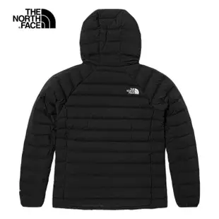 【The North Face】TNF 防潑水羽絨外套 M BELLEVIEW STRETCH DOWN HOODIE APFQ 男款 黑(NF0A7W7PJK3)