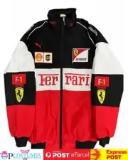 Formula One F-1 Racing Team Sports Costume Ferrari Motorcycle Jacket Warm Winter