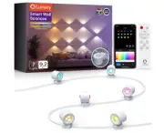 RGBAICW Smart Wall Sconces, Indoor Up Down Wall Lights 9.2ft with 7 LEDs