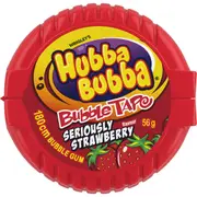 Hubba Bubba Seriously Strawberry Bubble Gum Tape 180cm 56g
