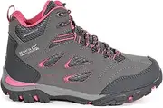 [REGATTA] Girls' Holcombe IEP Jnr High Rise Hiking Boots, Grey (Steel/Tulip 3df)