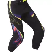 Fox Racing Flexair Energy Pants, Black/Flo Yellow/Blue/Red