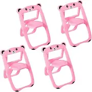 ETHZZLE 4Pcs Phone Holders Adjustable Foldable Chair Shaped Stands Cute Design for Desk Use Lightweight Cellphone Support Brackets Compatible with Phones