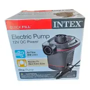 NOB Intex Quick-Fill Air Pump Electric Outdoor Use 12 V DC Power 650 L/min Black
