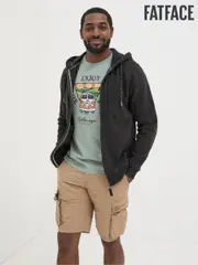FatFace Brooke Black Zip Through Hoodie (K76382) | $127