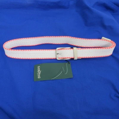 Chervo Golf Very Elastic Belt Usun White Neon Orange AL5 New