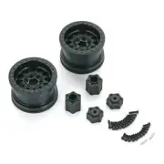 NEW Axial 1/10 Method 2.2 Beadlock Wheels IFD BLK 2 FREE US SHIP