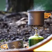 Widesea Camping Cookware Outdoor Cooking Set Heat Cooker Travel Tableware Pot