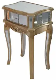 Console Mirrored Night Console Glass Side Table Dresser Mirror Night Table