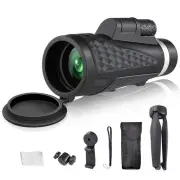 80x100 High Power Monocular for Adults, Monocular Telescope with BAK4 Prism, ...