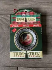 Coca-Cola Trim-A-Tree Collection 1991 Santa Claus Coke Bottle Cap Ornament