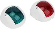 Red Green Navigation Light, LED Navigation Light, Waterproof Spherical Signal Lights, Marine Nav Light Can Be Used As A Headlight, Stern Light Or Driving Light (White)