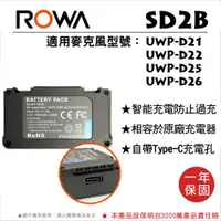 在飛比找ETMall東森購物網優惠-ROWA 樂華 FOR SONY SD2B UWP- D21