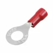 A● RV1.25-6Electrical Crimp Terminal,Ring Spade Wire Connector for AWG22-1610Pcs