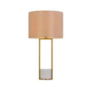Desire 1 Light Table Lamp Antique Gold, Cream - DESIRE TL-AG+WH