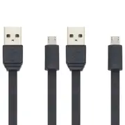 2x Moki Micro USB SynCharge Cable Data Sync Charging Cord for Samsung/Android BL