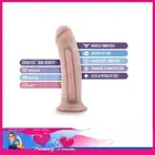 Au Naturel 8" Sensa Feel Dong 1.8" Girthy Dildo Penis Soft Real Suction Cup toy