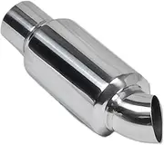 Car Silencers 2.0 2.5'' Car Truck Muffler Tip Stainless Steel Exhaust Pipe Tip Sound Tuning Silencer Exhaust Muffler(2.5)