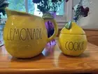 Rae Dunn by Magenta LEMON COLLECTION Pitcher Cookie Jar