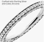 Pandora Halo Sparkle & Hearts Ring CZ. 190963CZ-52, size 6 (six)