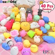 40Pcs Mochi Squishy Toys Party Favors Mini Kawaii Fidget Toys for Kid Easter Egg