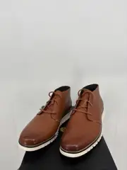Cole Haan Mens Zerogrand Chukka Shoes 11M British Tan Leather Athleisure C35593