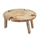 Wooden Folding Snack Table Side Laptop Coffee Picnic Camping Home Parties