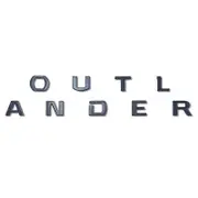 For Mitsubishi Outlander 13-19 Logo Front Hood Emblem Bonnet Badge 3D ABS Stickers Decals Chrome Black Car Styling Accessories glossy black