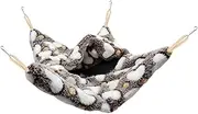 WOONEKY Hanging Hamster Bed Plush Pet Sleeping Bag for Chinchilla Guinea Pig Hamster Hammock