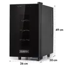 KLARSTEIN Wine Cooler Fridge Drink Chiller Counter Home Bar 8 Bottle 23 L Black