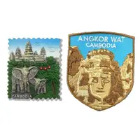 在飛比找momo購物網優惠-【A-ONE 匯旺】柬埔寨吳哥窟 大象磁性家居裝飾+柬埔寨 