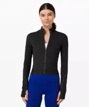 Lululemon Women’s Final Mile Jacket SIZE 8 Black Reflective Running